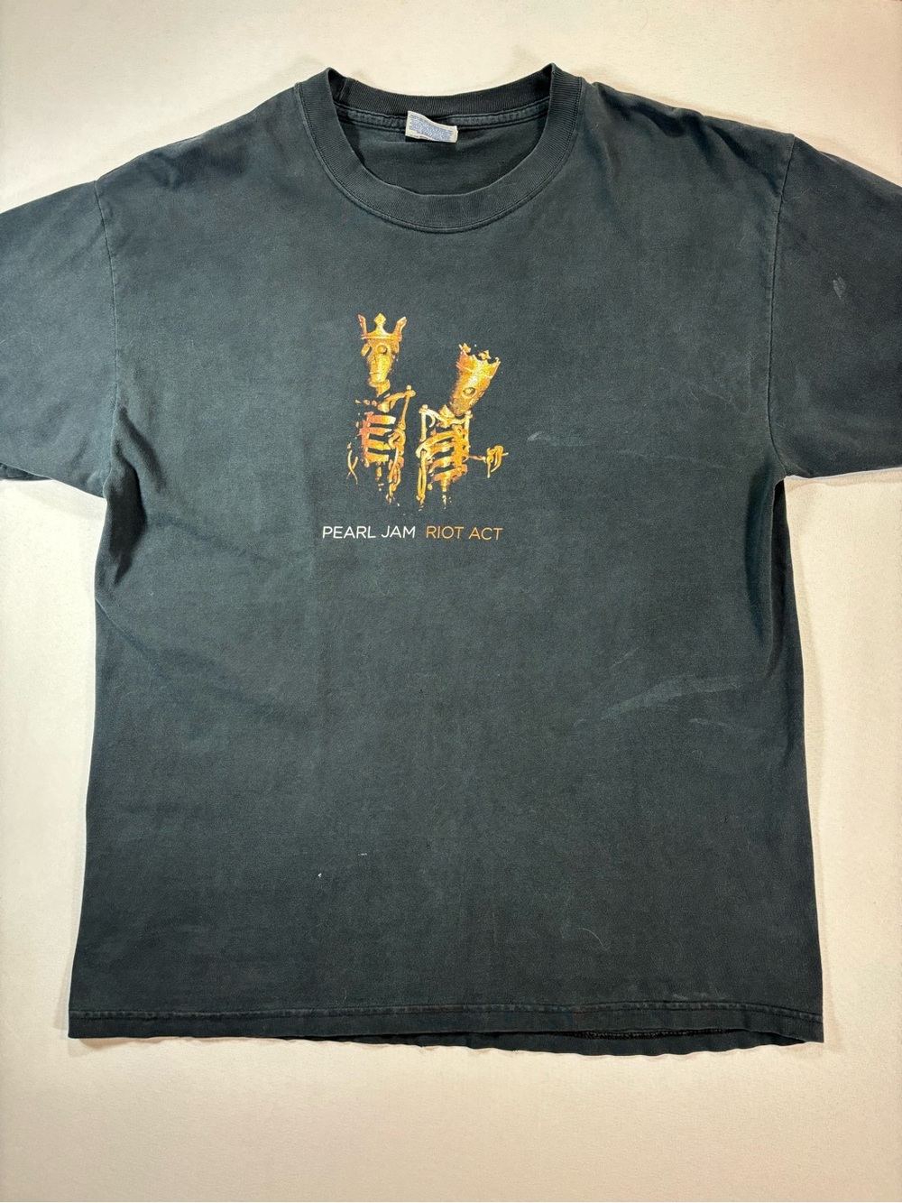 Vintage Pearl Jam Black 2003 Riot Act Tour Tee North America